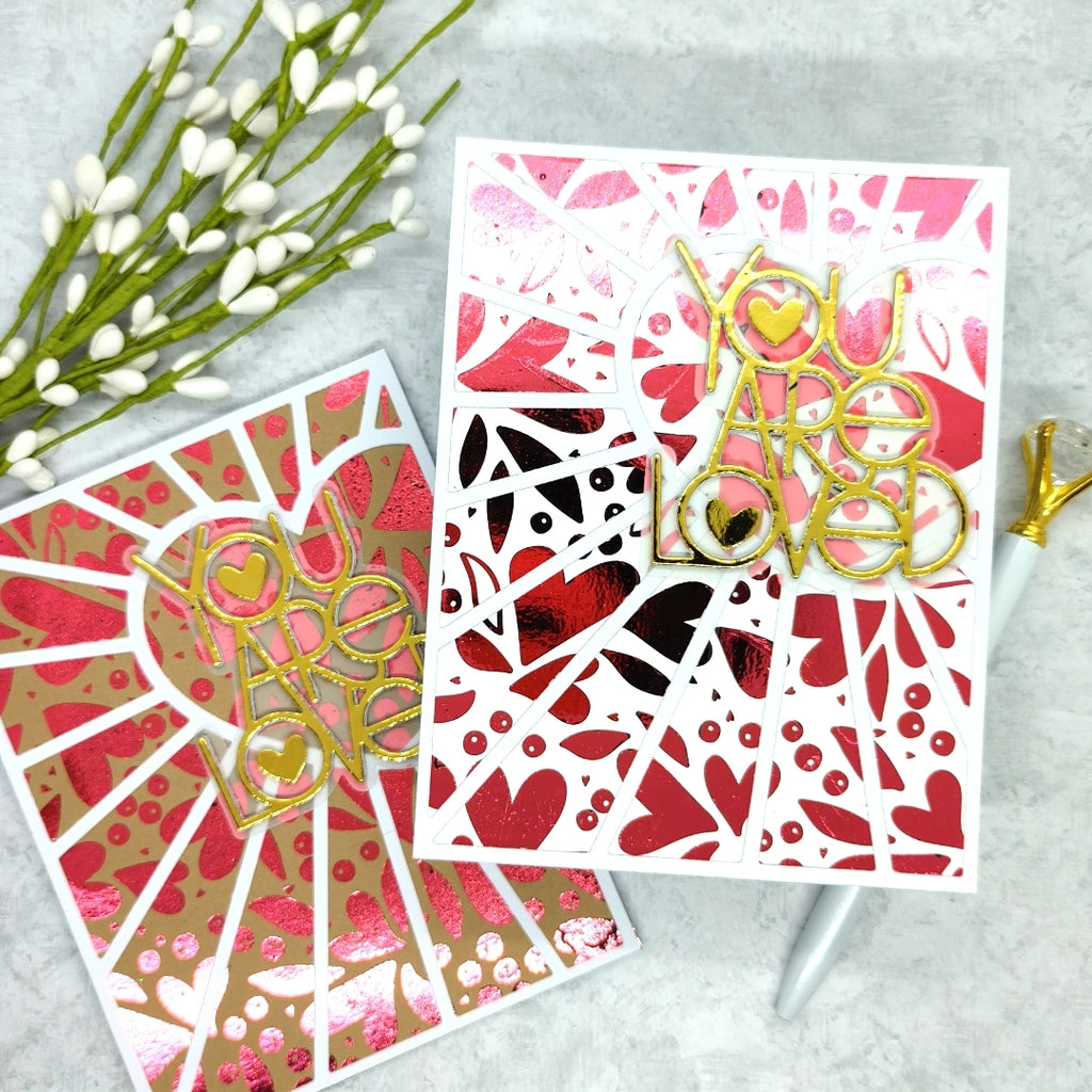 Love Blooms Toner Sheet Cards with Deco Foil