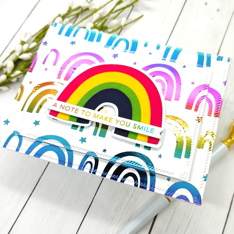 Mystic Rainbow Deco Foil Card with Deco Foil Flock