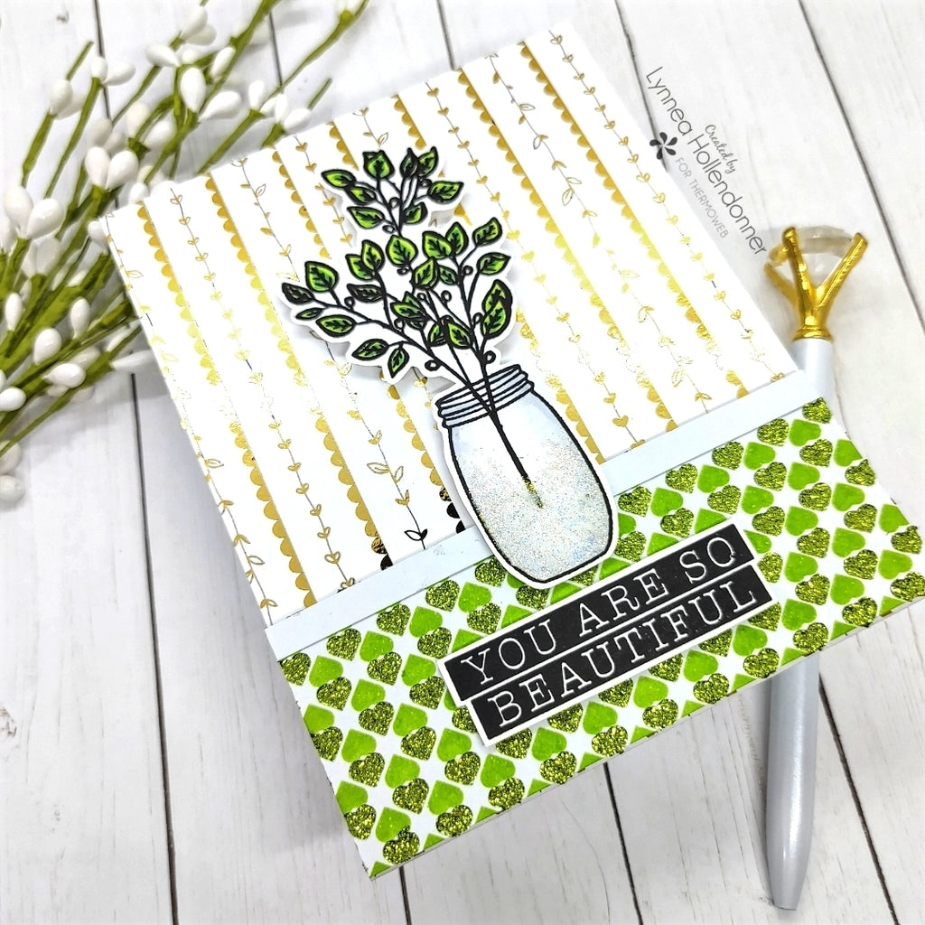You Are Beautiful Card with Deco Foil and Simon Hurley create. Products