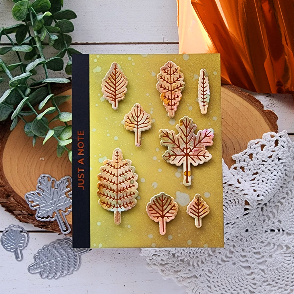 Deco Foil HOT Foil Fun - Just a Note Fall Card