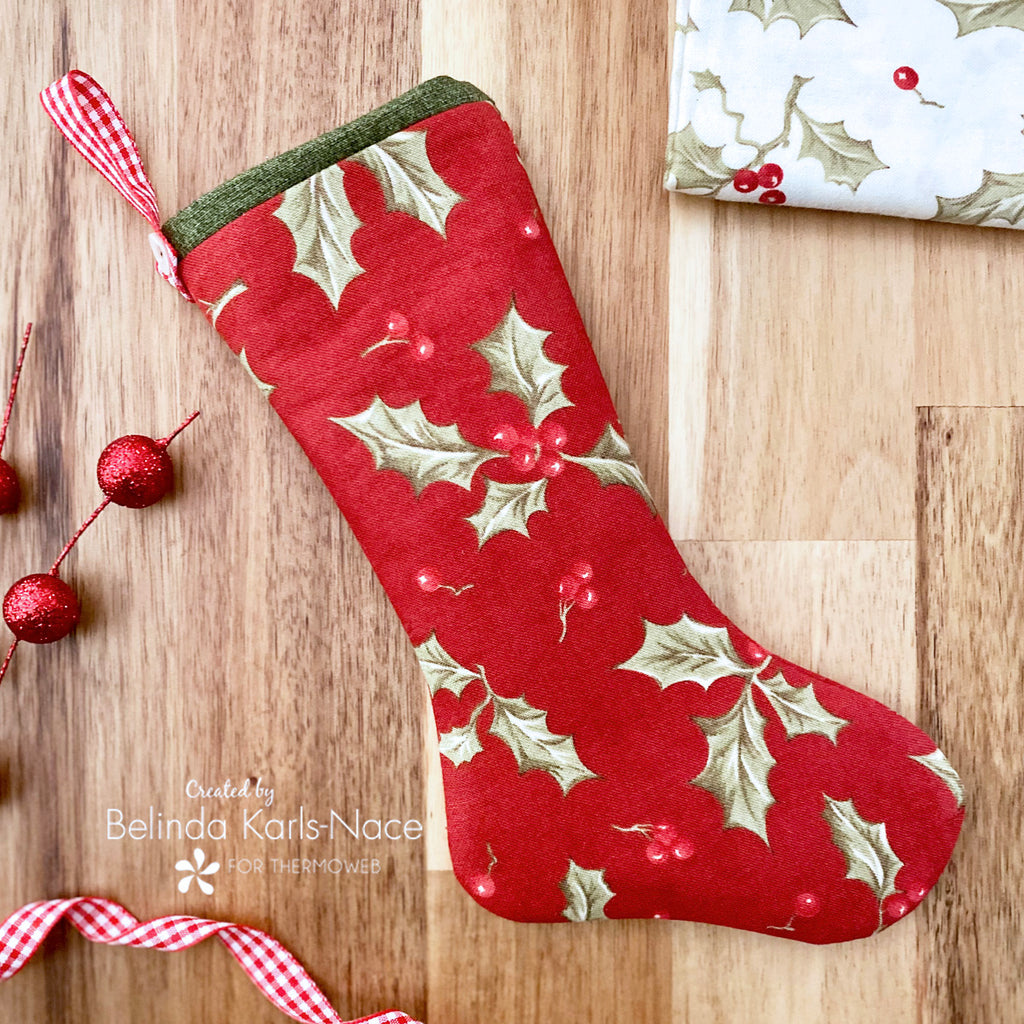 Sweet Treat Mini Stocking featuring HeatnBond