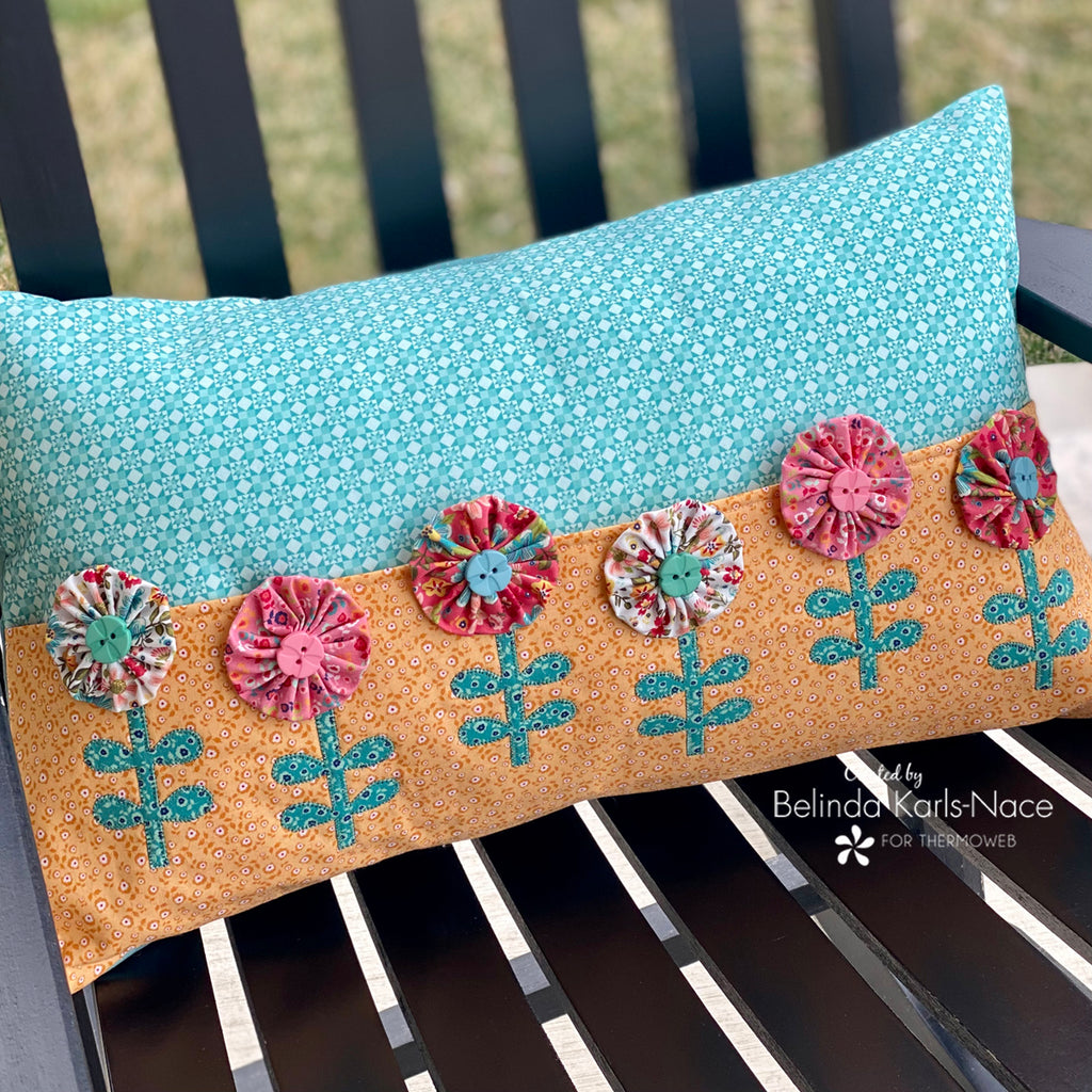 Posy Pocket Pillow with HeatnBond