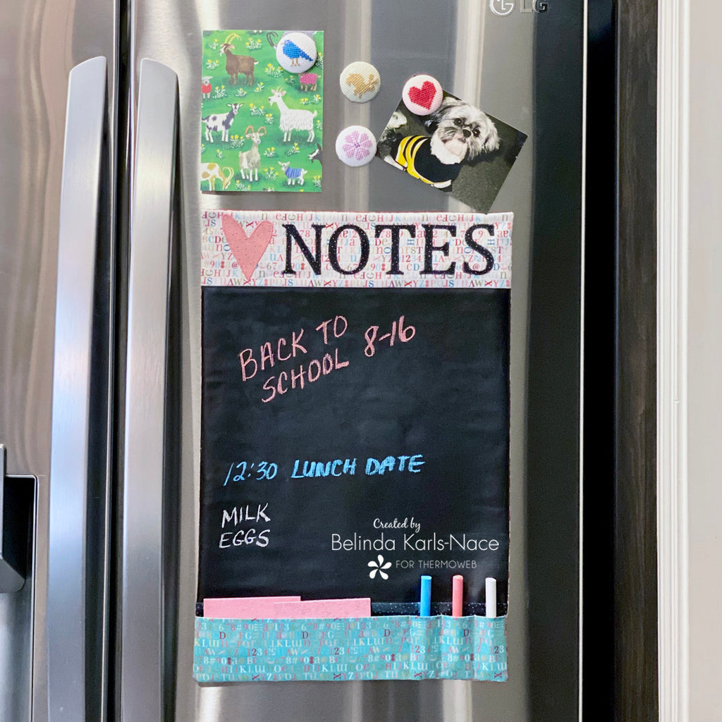 Love Notes Refrigerator Chalkboard with HeatnBond