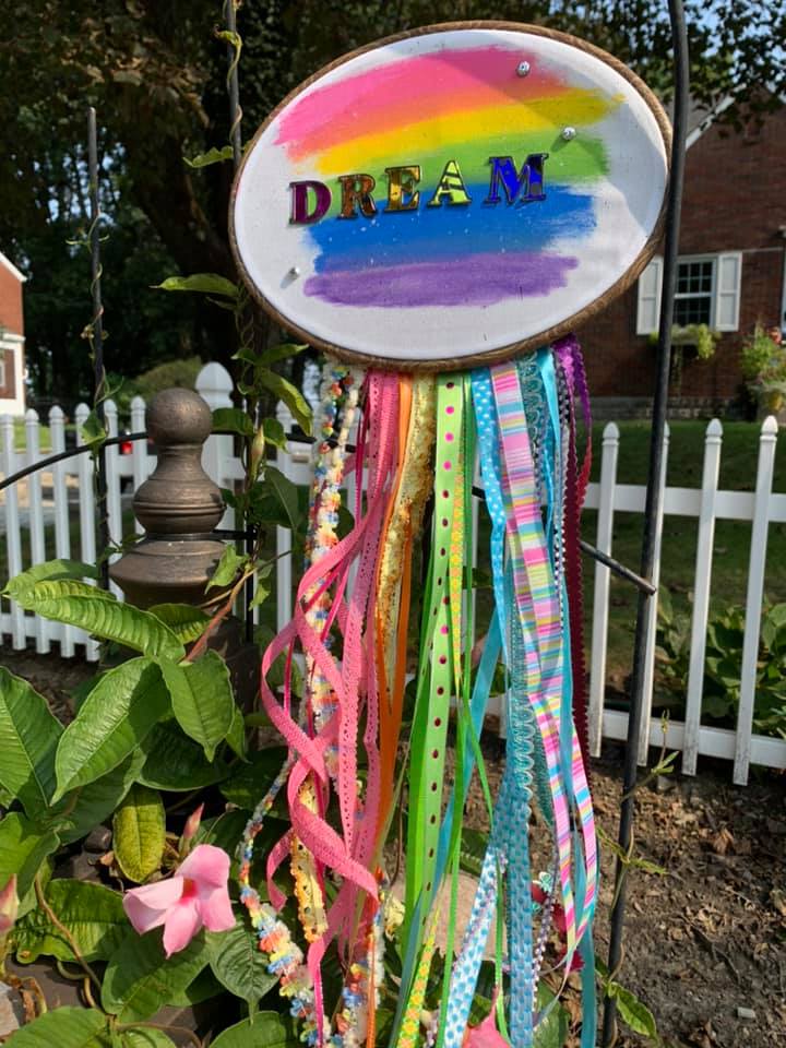 Hoop It Up Week - Rainbow Dream Hoop Art
