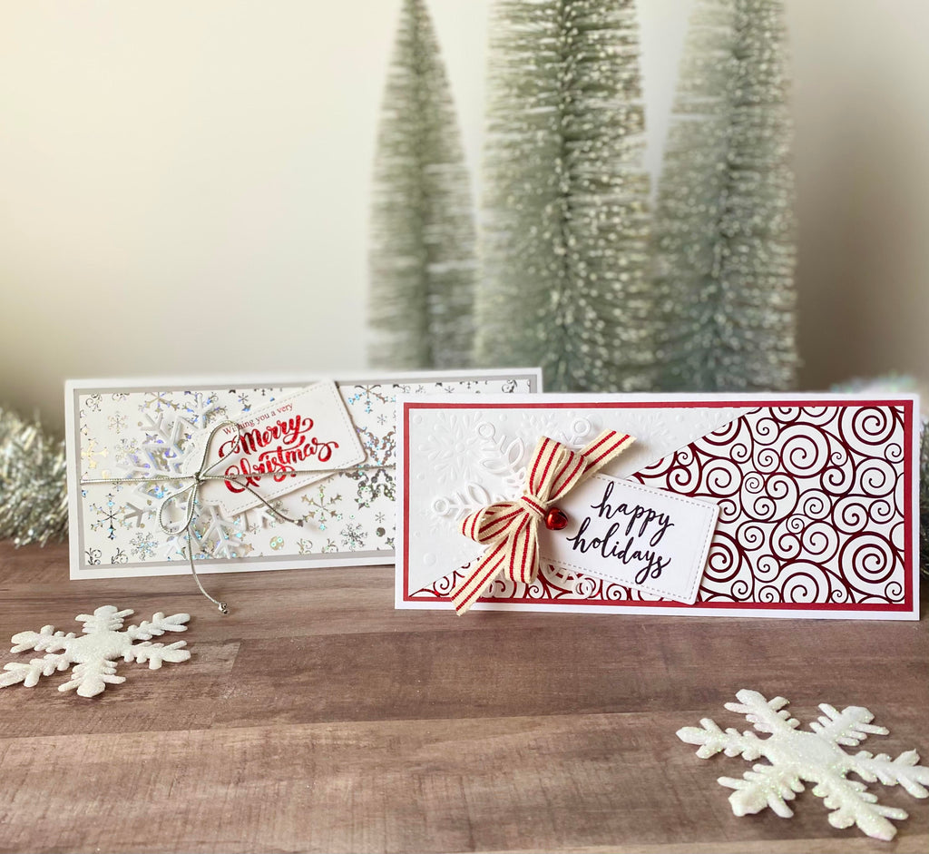 Slimline Holiday Cards with Gina K. Designs