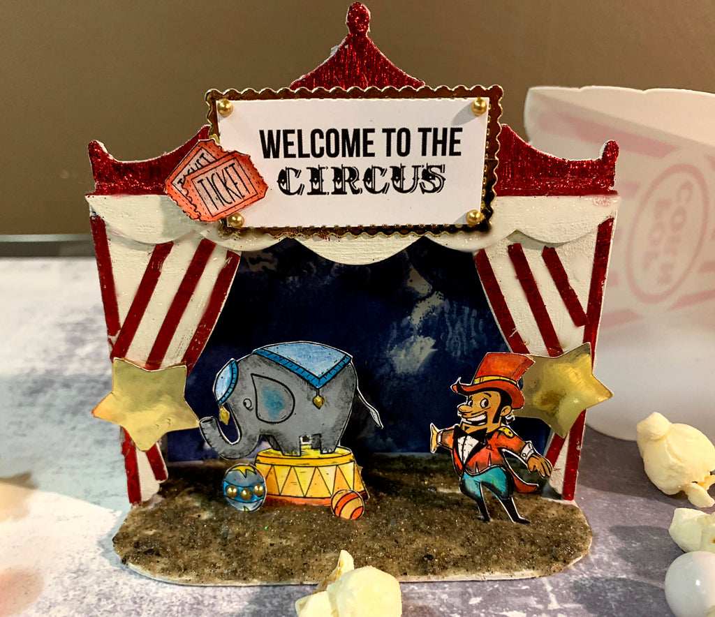 Life's a Circus Mixed Media Cake Topper