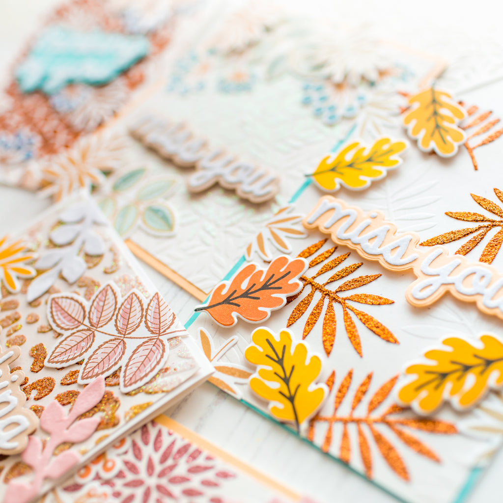 Feeling Fall Cards with Glitz and Deco Foil Flock