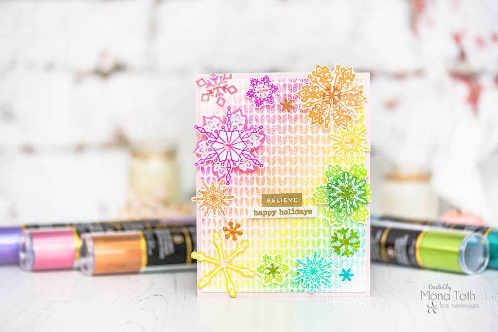 Snowflake Holiday Cards with Fairytale Foils