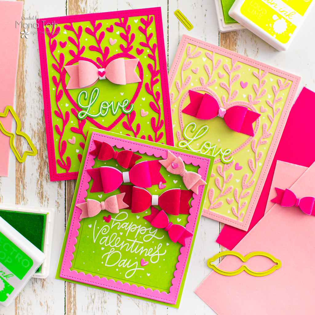 Color Pop Valentine Cards with Rina K. Designs Flock