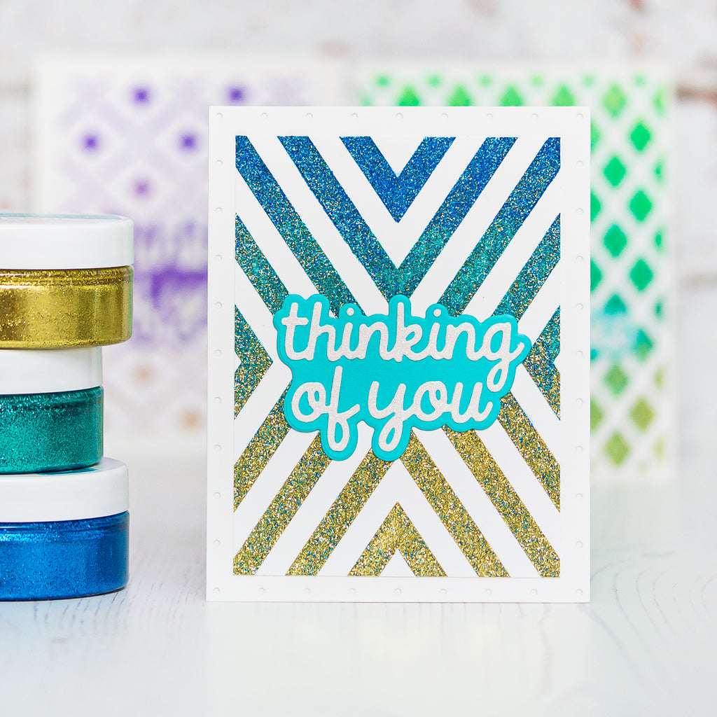 Ombre Cards with Glitz Glitter Gel