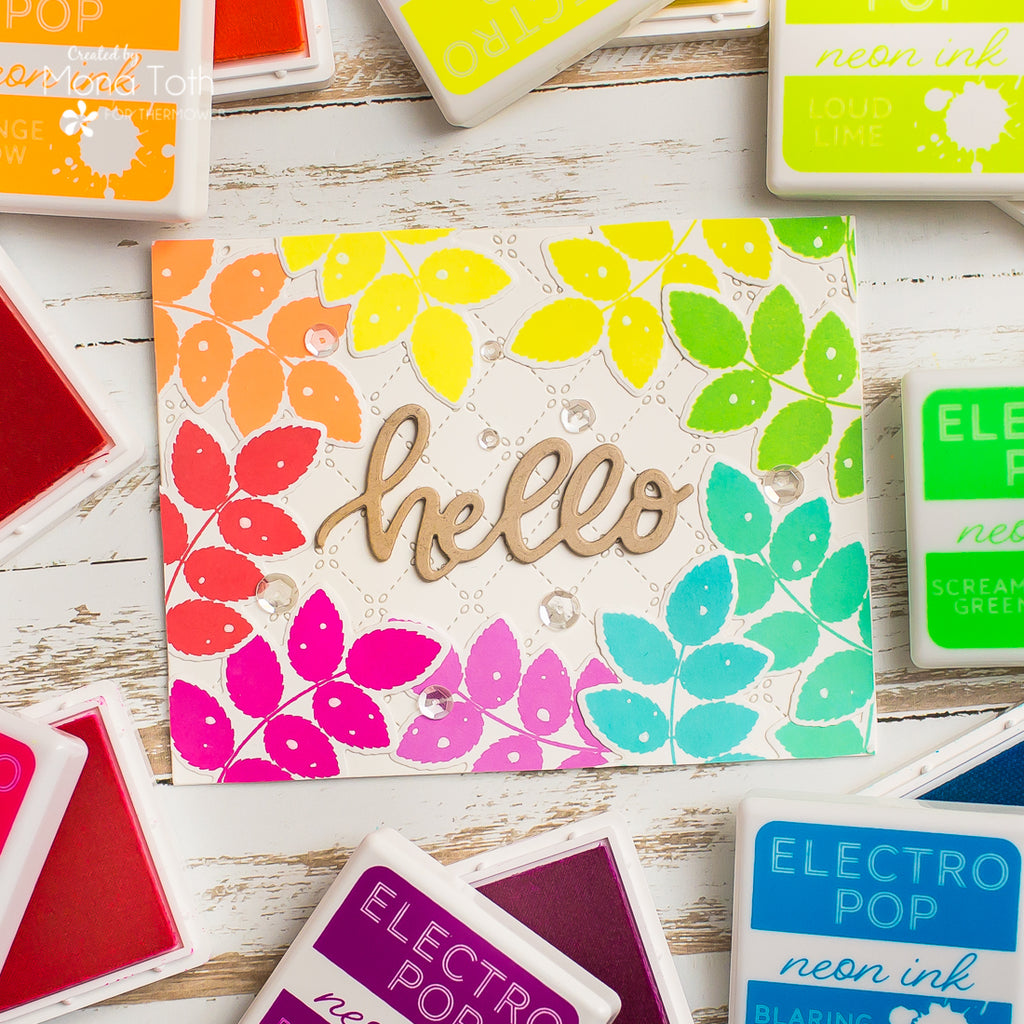 Cards with Electro-Pop Neon Color