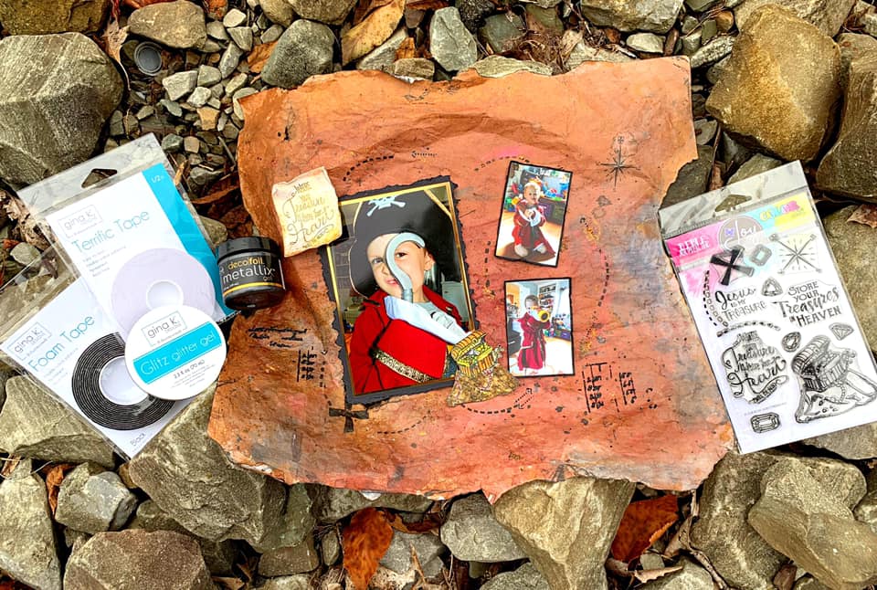 Ahoy There Matey! Pirate Mixed Media Keepsake with Joy Clair