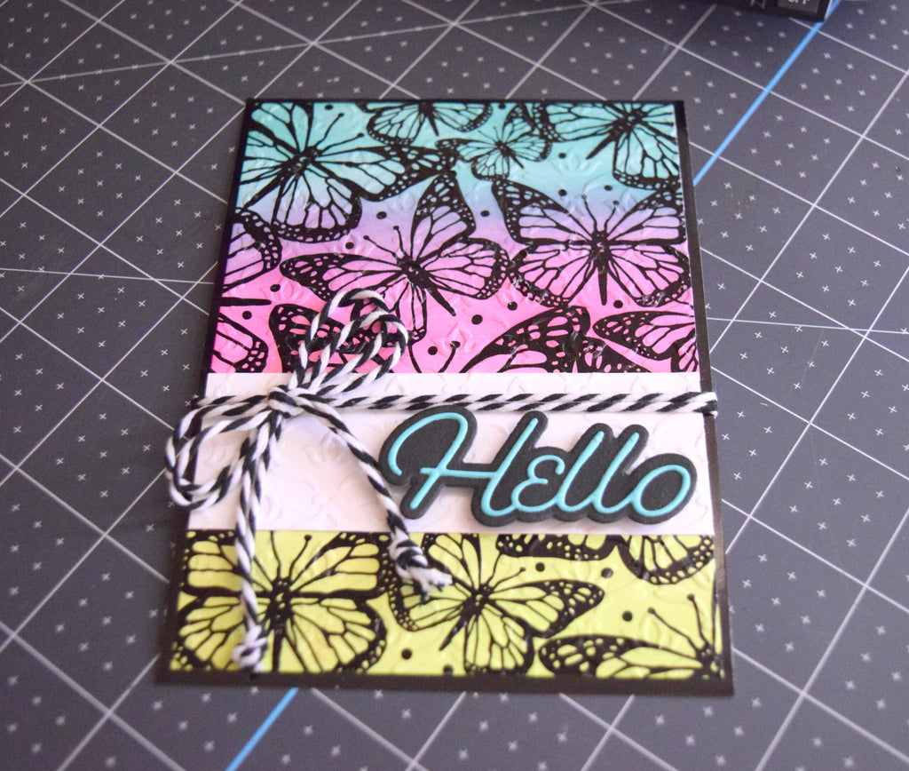 Textured Toner Card Fronts with Deco Foil