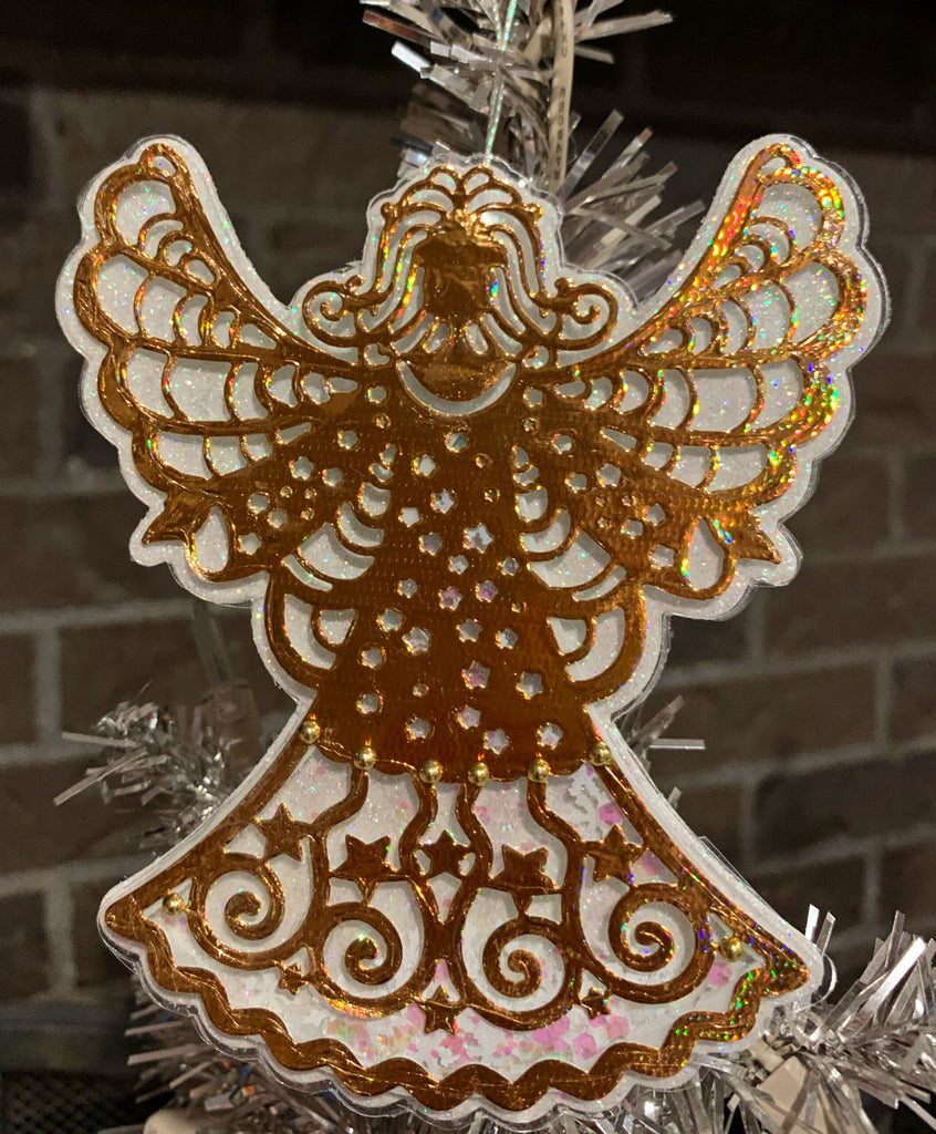 Angel on My Side Christmas Ornament with Foil