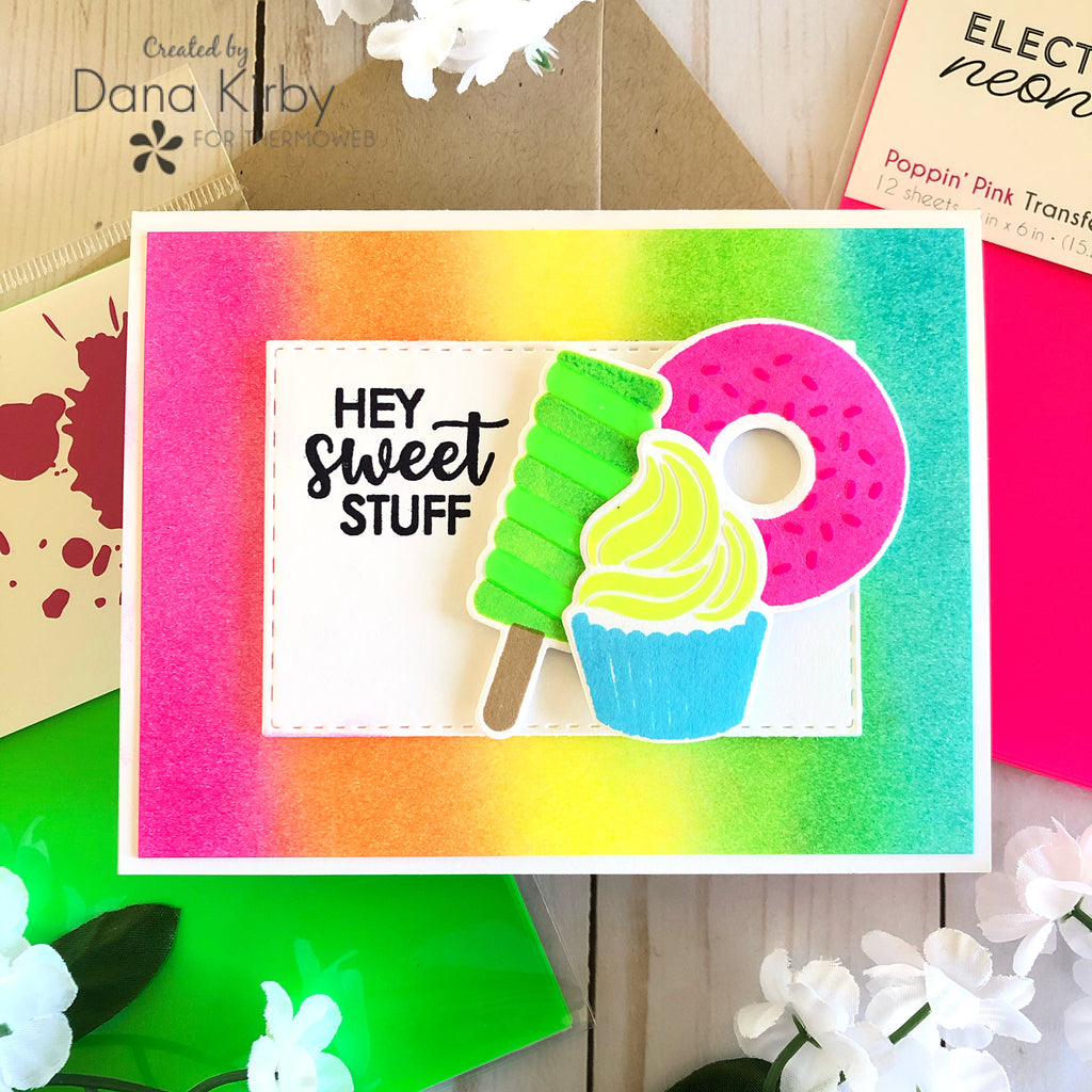 Rainbowlicious Card with Rina K. Designs StampnStencil