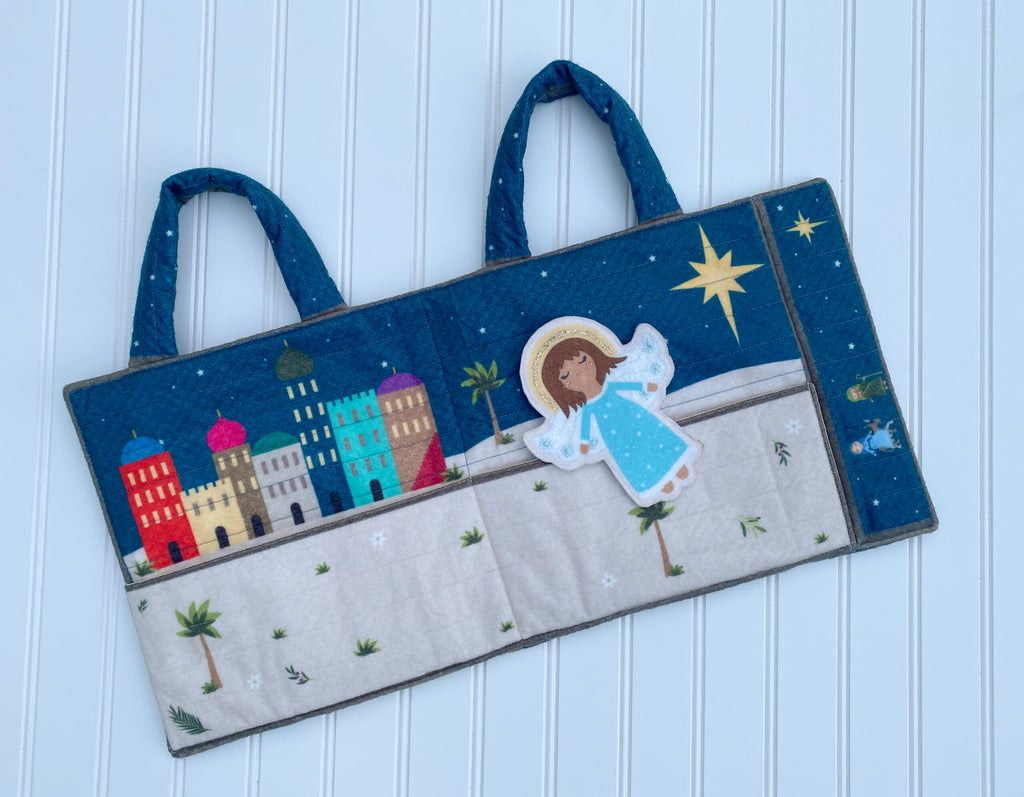 Nativity Felt Panel with Sparkle Paste