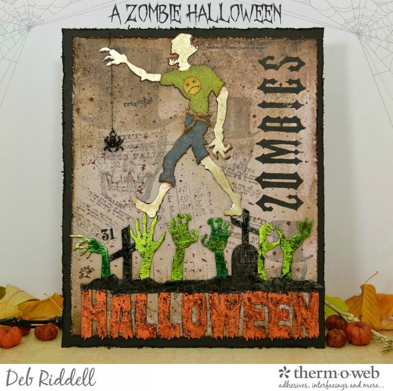A Zombie Halloween With Deco Foil and Rebekah Meier Designs
