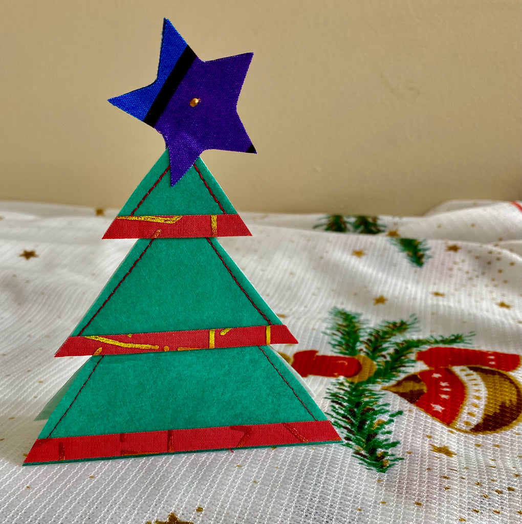 Christmas Tree Place Cards with HeatnBond Interfacing