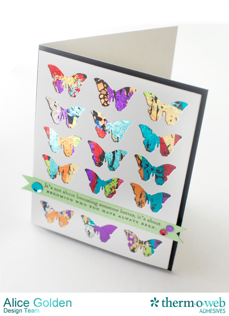 Use up Your Deco Foil Scraps - No Heat Required!