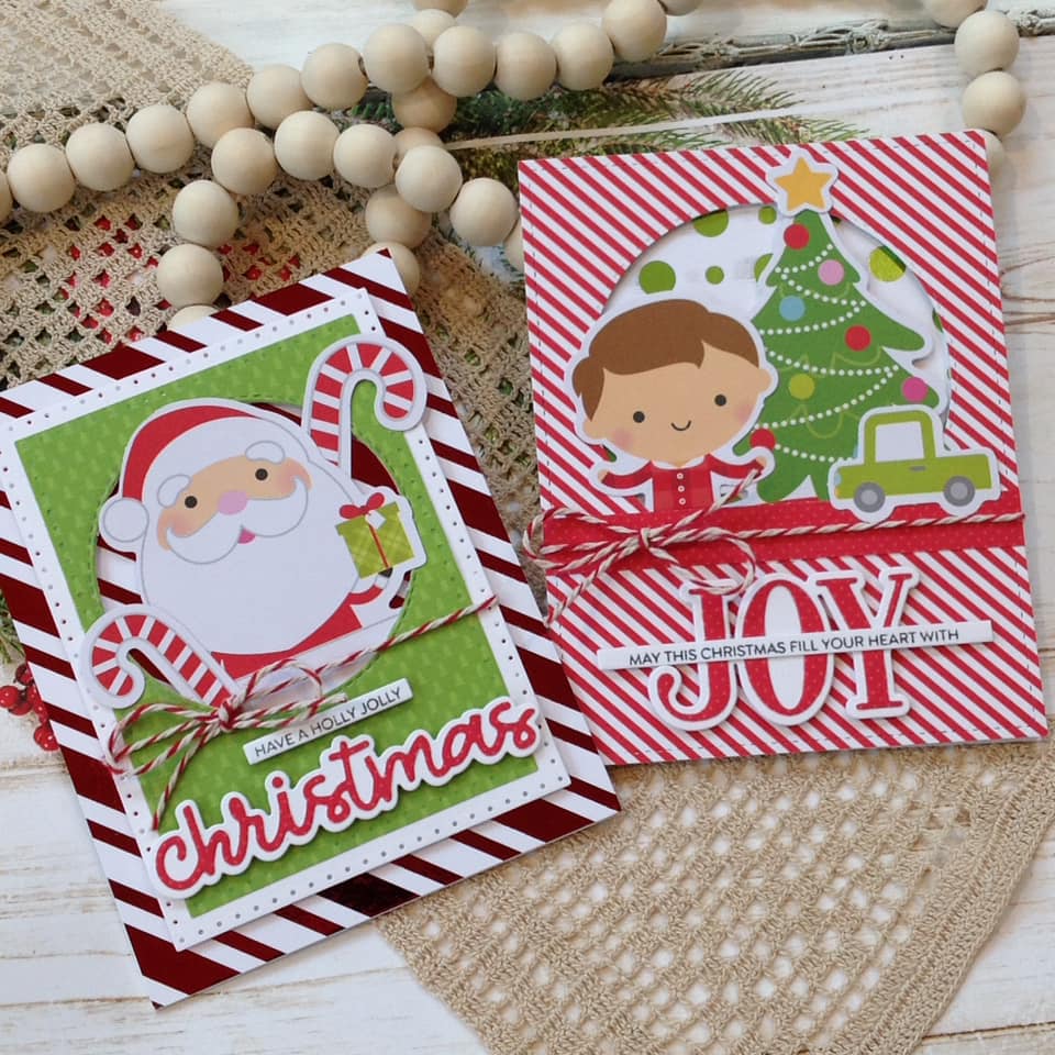 Deco Foil Toner Card Fronts Christmas Joy Card Set