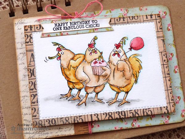 Spring Chickens with Therm O Web and Art Impressions