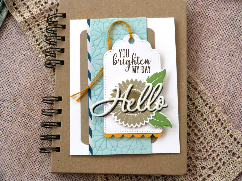 You Brighten My Day Card with New Deco Foil Flock Transfer Sheets