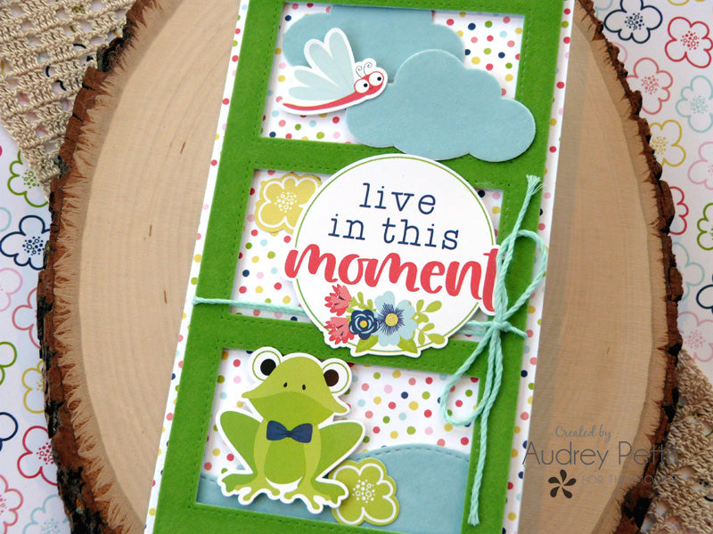 Fern and Willard Frog Friendship Card with Deco Foil Flock