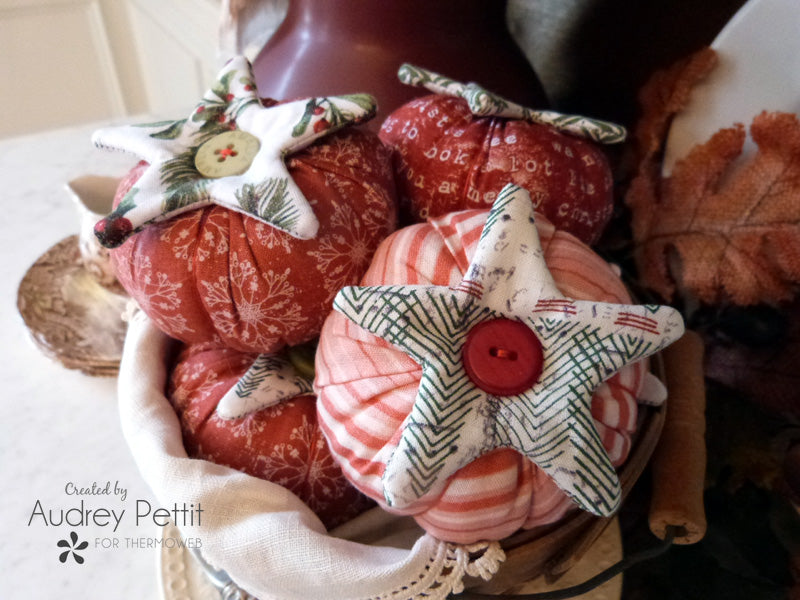 Yuletide Holiday Fabric Tomato Pin Cushions