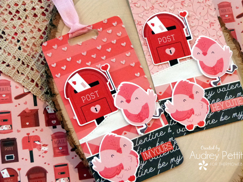 Love Notes Gift Tags with Glitz Glitter Gel and Deco Foil Flock