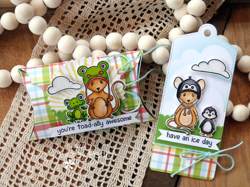 You are Toad-ally Awesome Gift Box and Tag with Miss Ink Stamps