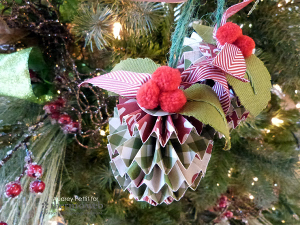 Christmas Rosette Ornament Balls with iCraft Easy-Tear Tape