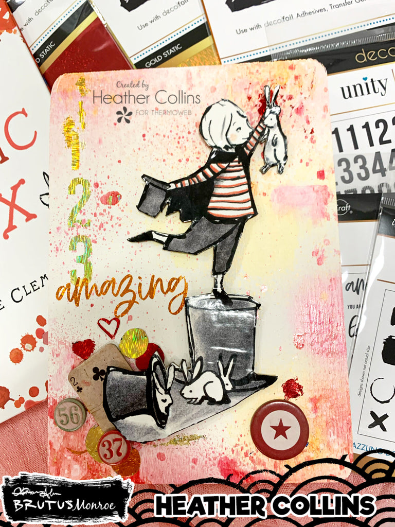 1,2,3 AMAZING!!! New Baby Keepsake with Deco Foil