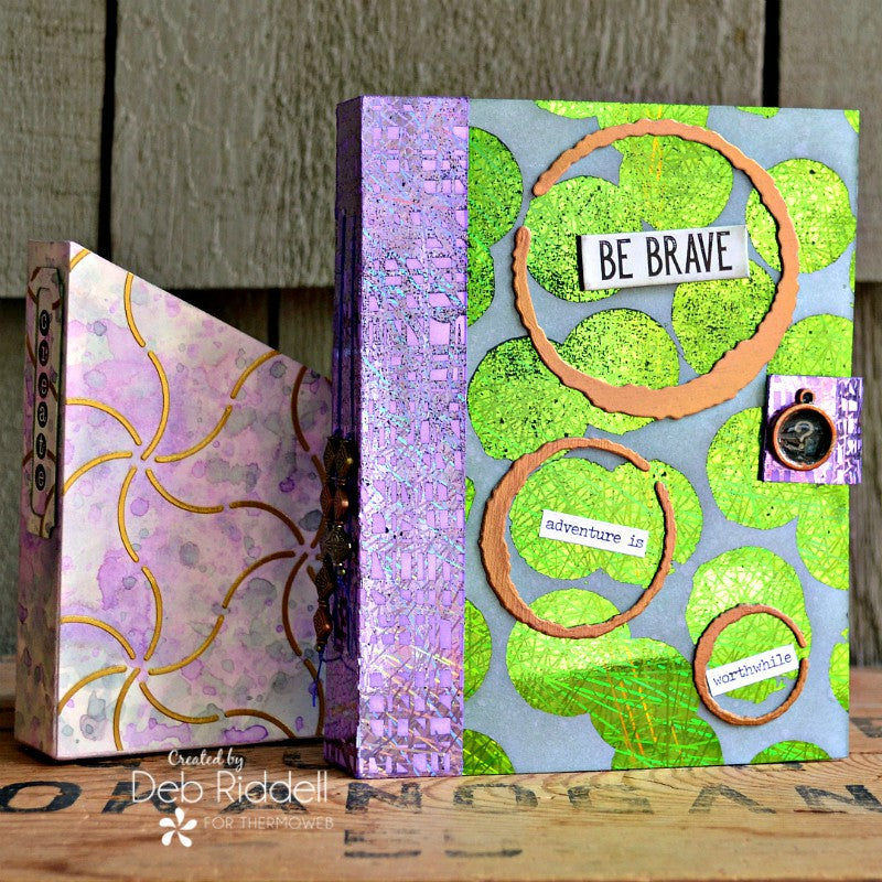 Be Brave Art Journal With Deco Foil Metallix Gel And Brutus Monroe