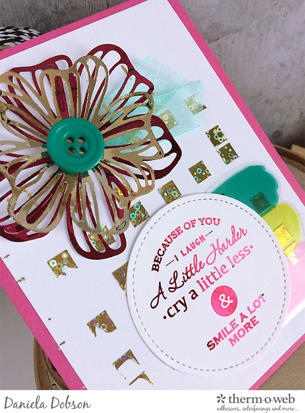 Because of You Card Deco Foil Friendship Card