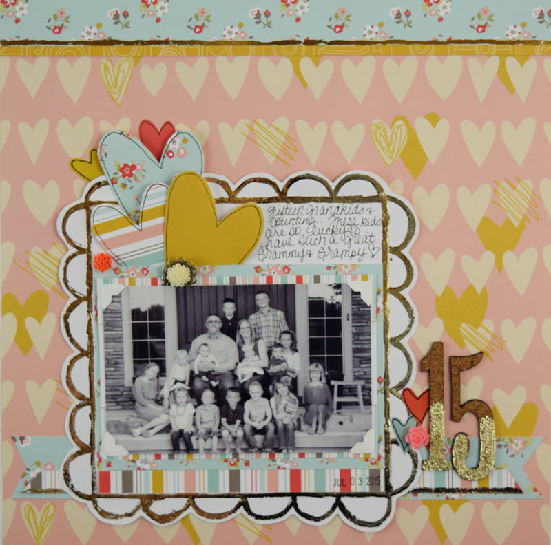 Create Custom Embellishments for a Special Grandparents Layout