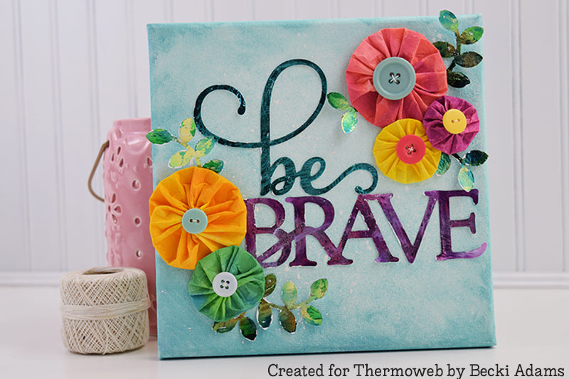 Create a Mixed Media Canvas with Deco Foil