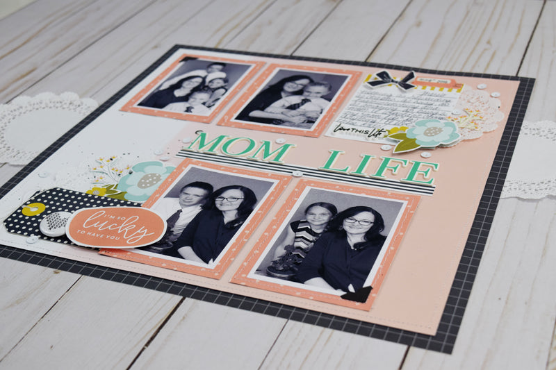 Mom Life Layout Featuring iCraft Adhesives