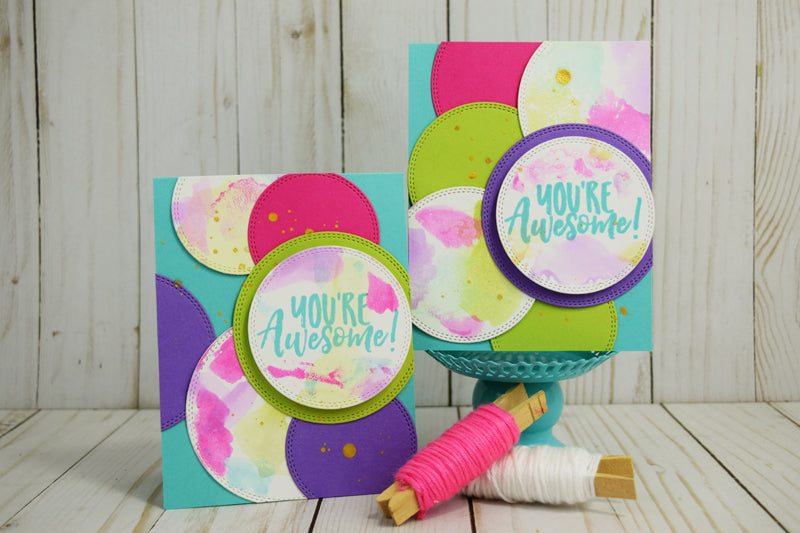 Mixed Media Card with Gina K Products