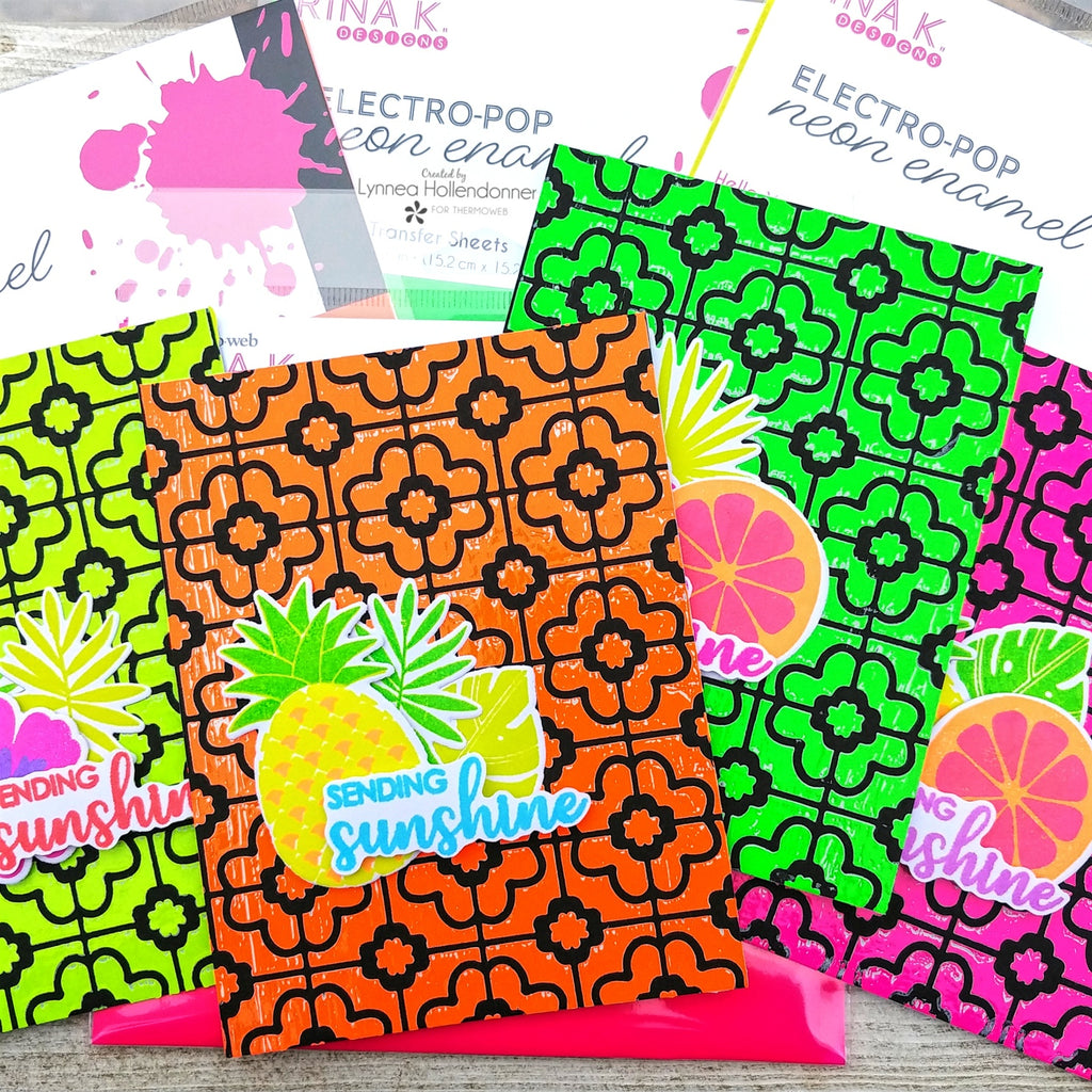 Lynnea Hollendonner Blanco with Neon Enamel Backgrounds