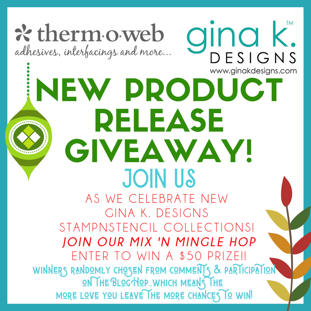 Announcing our NEW Gina K. Designs StampnStencil Fall and Winter 2019 Release