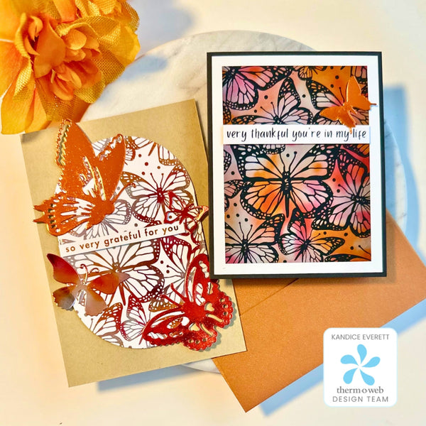 Fluttering By Times Two with Deco Foil