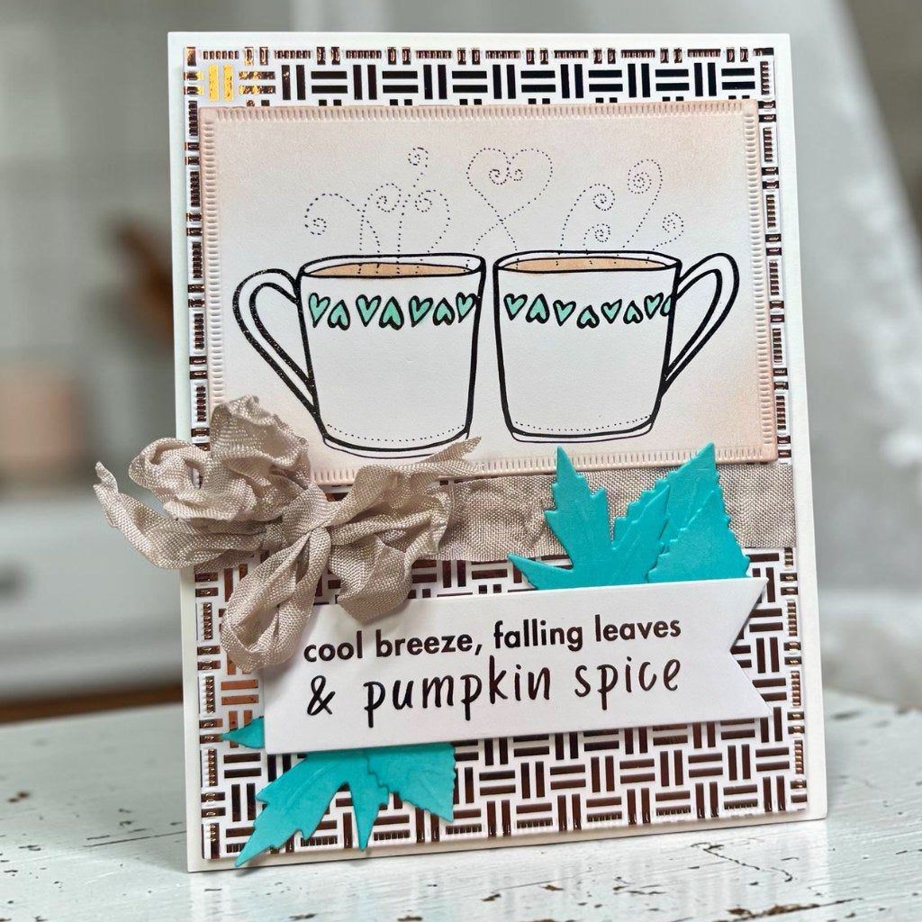 Fall Coffee Card with Gina K. Design Foil-Mates