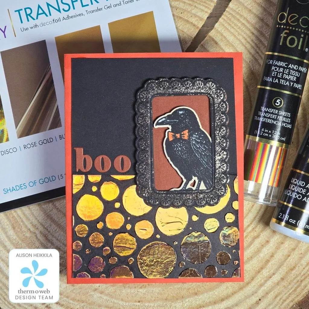 Creepy Halloween Card Using Deco Foil 2 Ways!