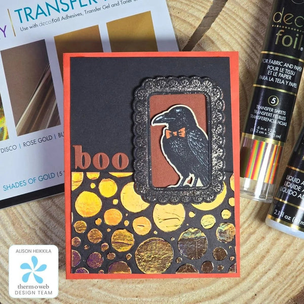 Creepy Halloween Card Using Deco Foil 2 Ways!