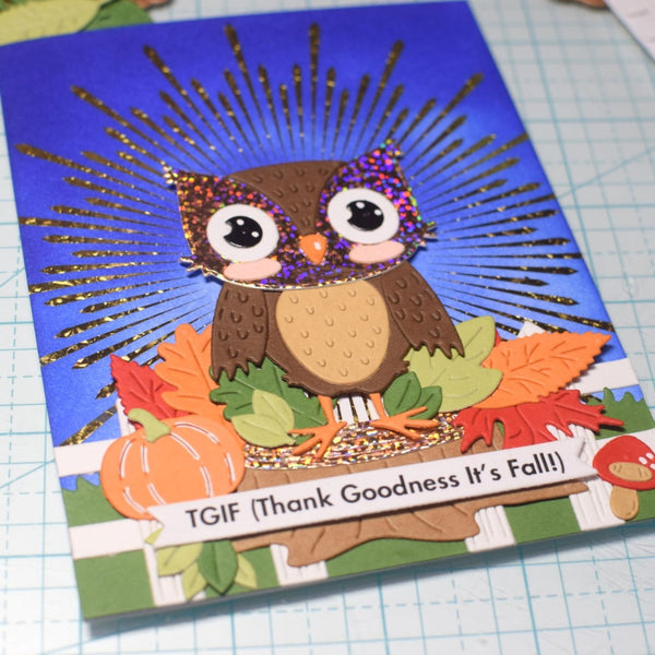 Fall Fun with Deco Foil Toner Card Fronts and Foils