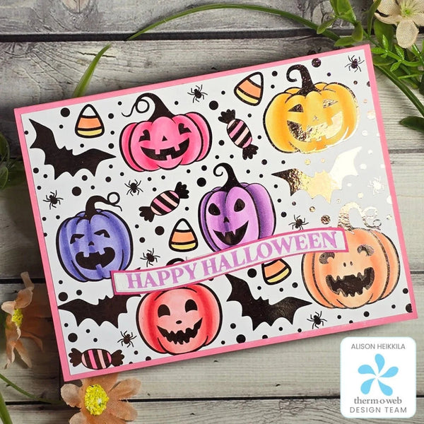 Shiny and Sweet Halloween Card with Deco Foil