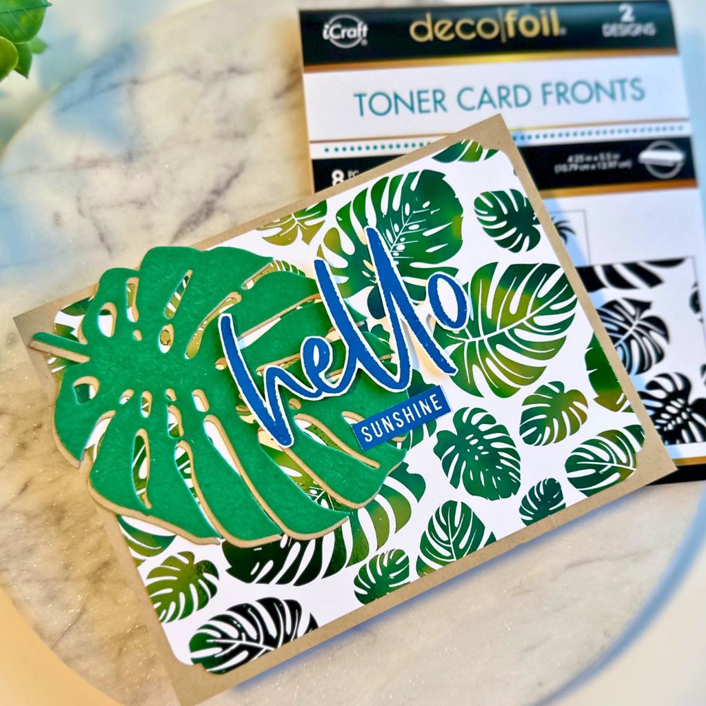 A Palm Beach Vacation with Deco Foil and Plush Paper