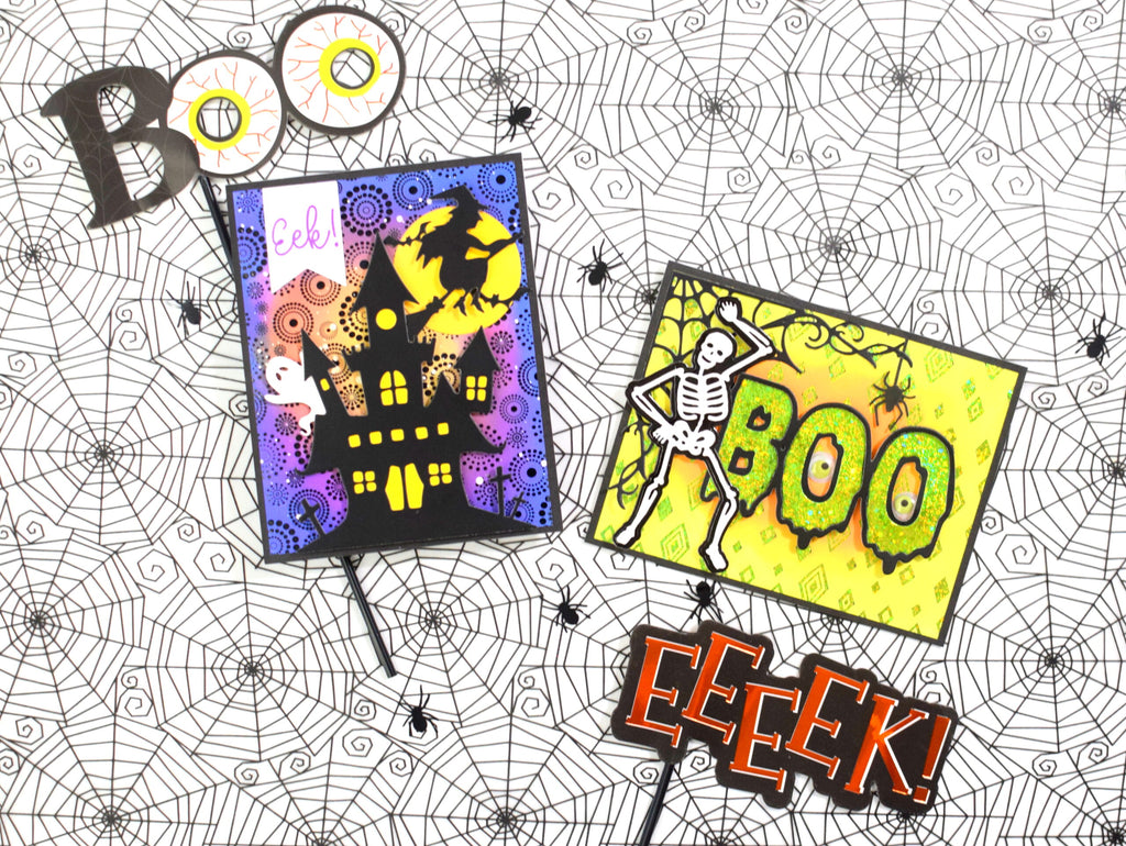 Halloween themed cards with Dazzled Toner Card Fronts