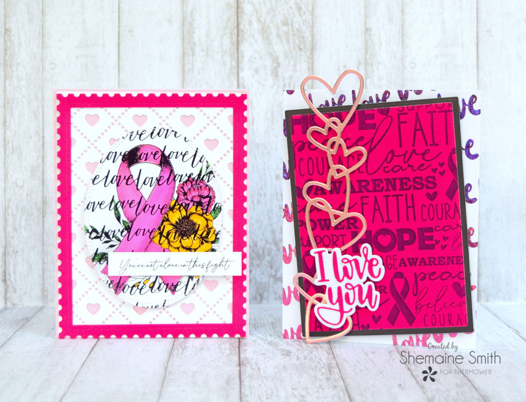 Creating with Toner Card Fronts and Digital Stamps to make Cancer encouragement cards