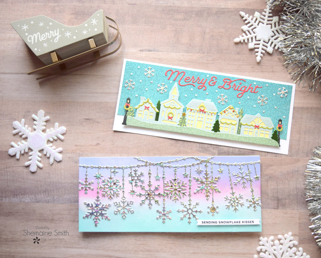 Slimline Snowflake Cards with Deco Foil Toner Sheets